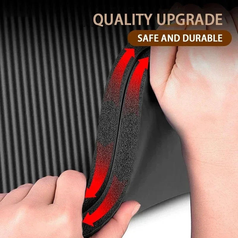 15mm Thick NBR Yoga Mat – Extra Cushion, Anti-Slip, Full-Body Support for Home Workouts