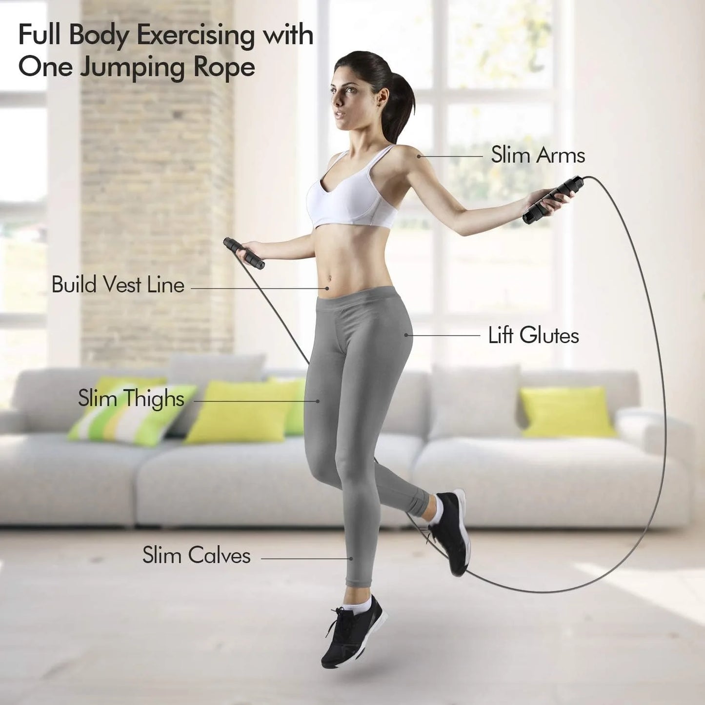 Adjustable Steel Wire Jump Rope – Tangle-Free, Speed & Endurance Trainer