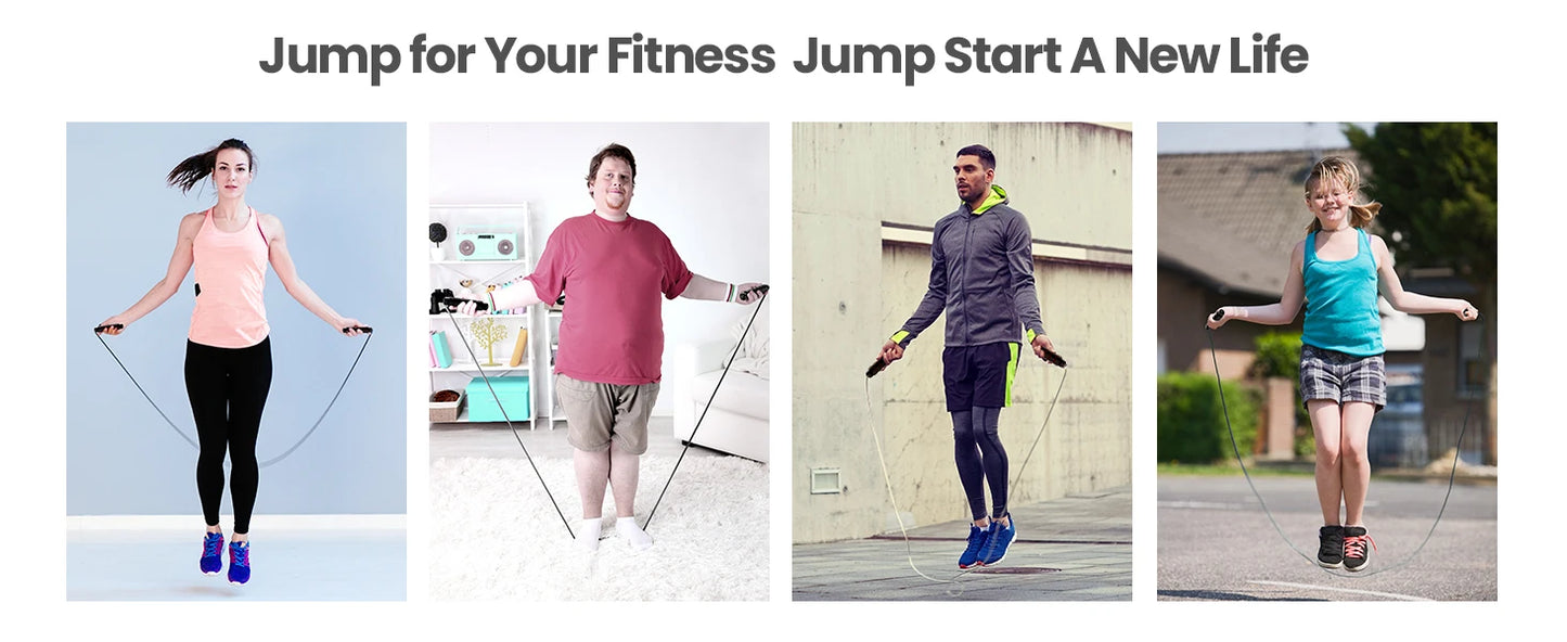 Adjustable Steel Wire Jump Rope – Tangle-Free, Speed & Endurance Trainer